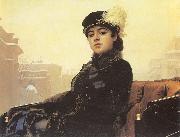 Kramskoy, Ivan Nikolaevich Portrait of a Woman oil painting reproduction